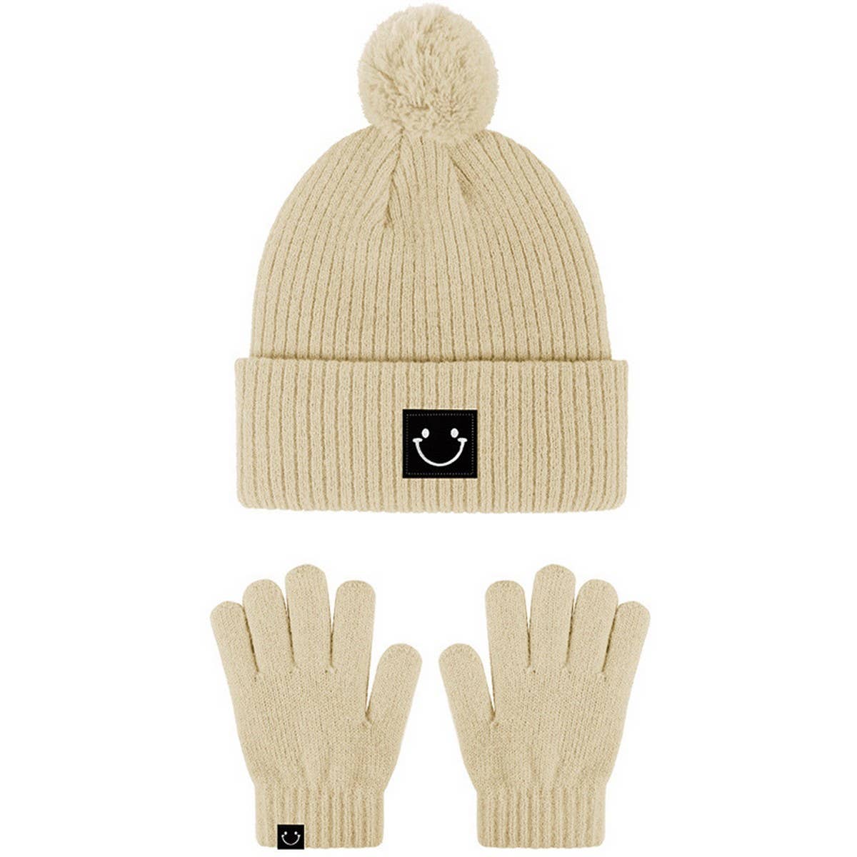 WINTER CHILDREN'S HAT AND GLOVES TWO-PIECE SET