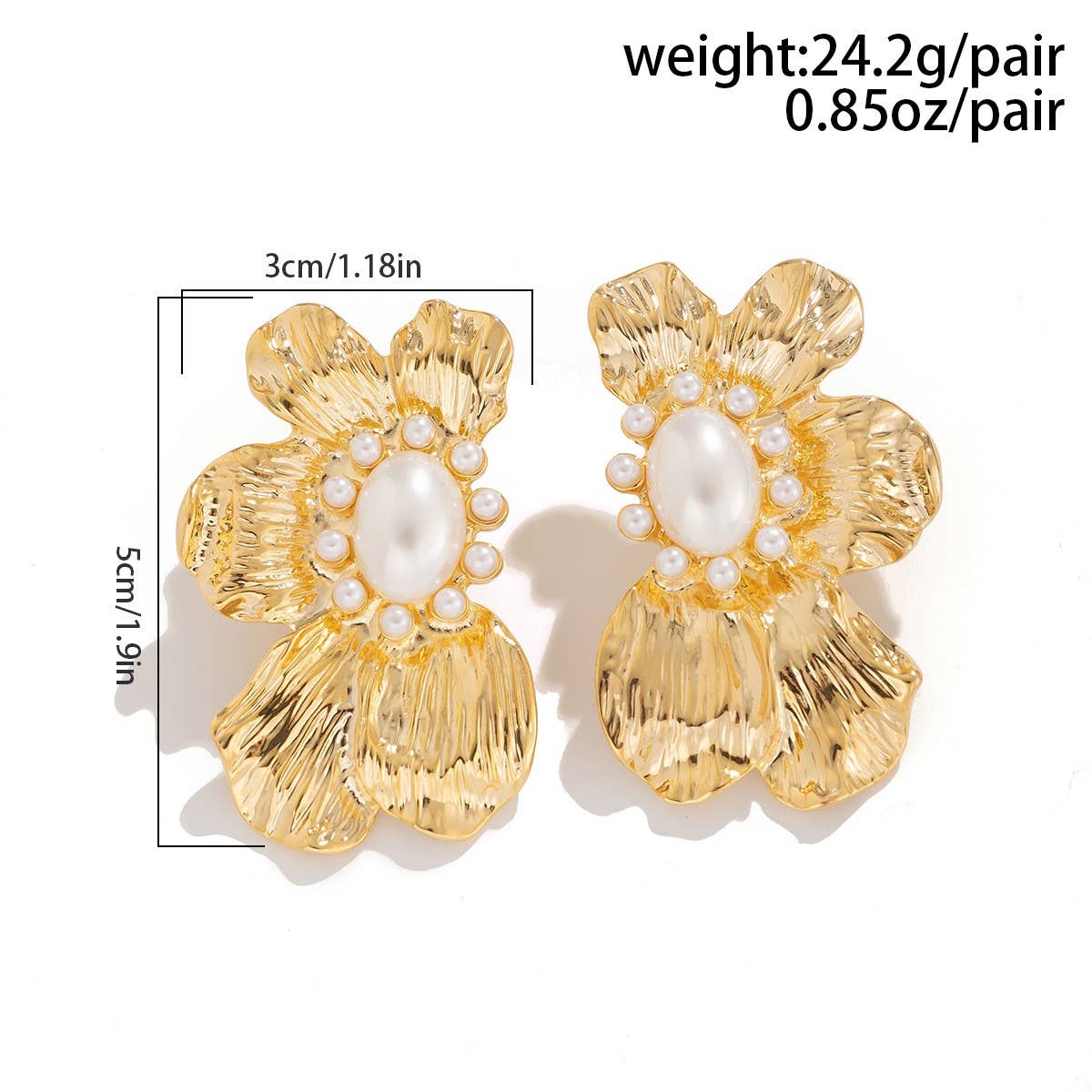 COOL AND SIMPLE RETRO FLOWER EARRINGS