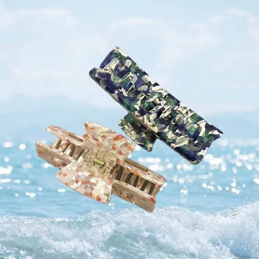 CWAHA1576_DELICATE SQUARE FLORAL LARGE HAIR CLAW CLIP