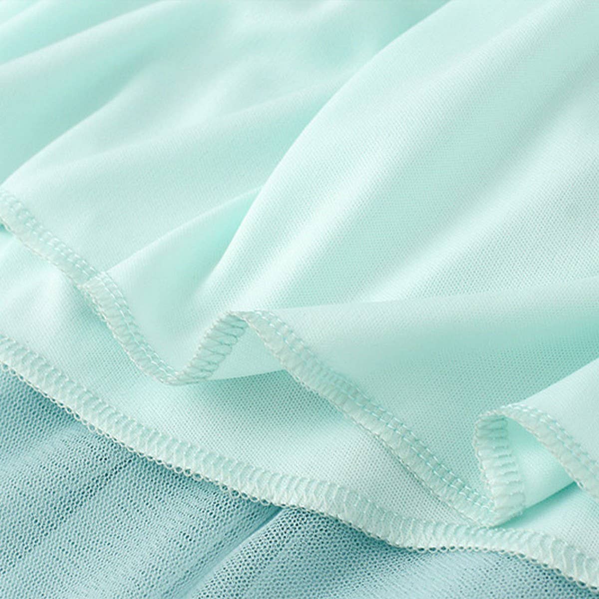 High-Waist Tulle A-Line Pleated Midi Skirt