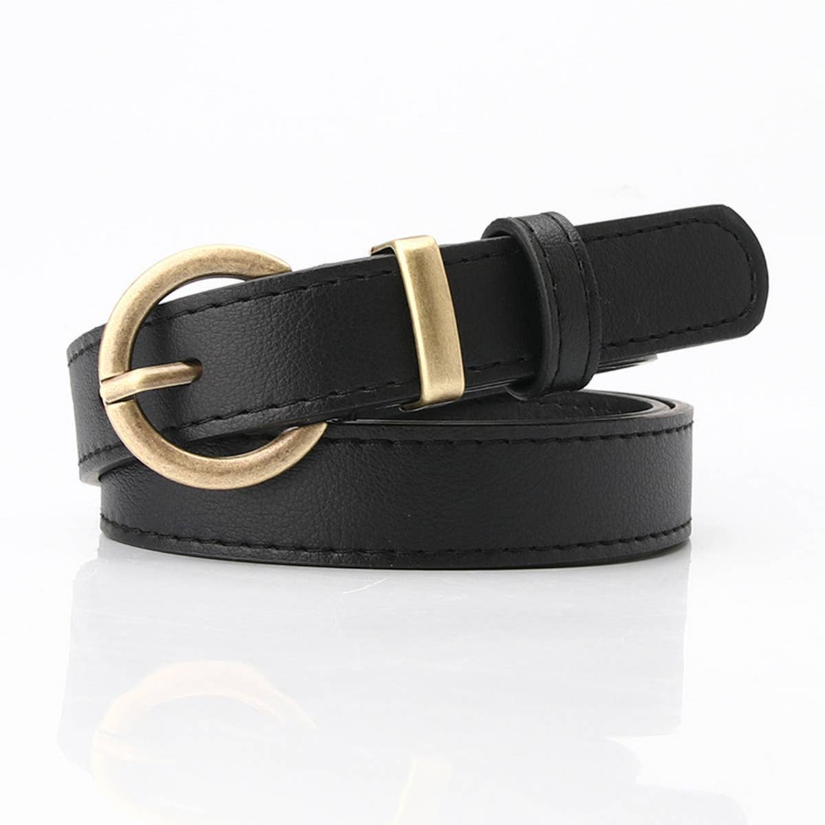 CWABE0911_VERSATILE PIN BUCKLE LEATHER BELT