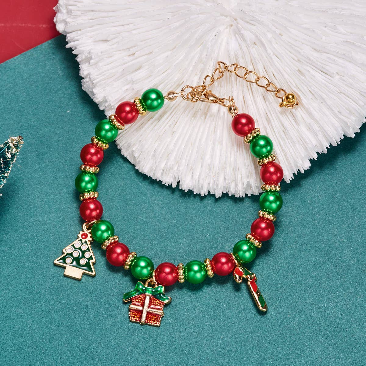FASHION OIL DROP CHRISTMAS ADJUSTABLE BRACELET_CWAJE2402