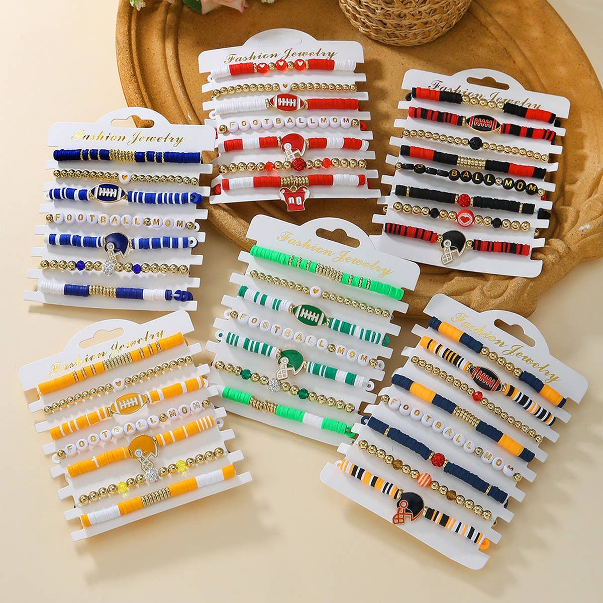 BRACELET 8-PIECE SET POLYMER CLAY BRACELET_CWMM3512