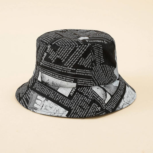 FASHION GRAFFITI WASHED SUN BUCKET HAT_CWAH1424