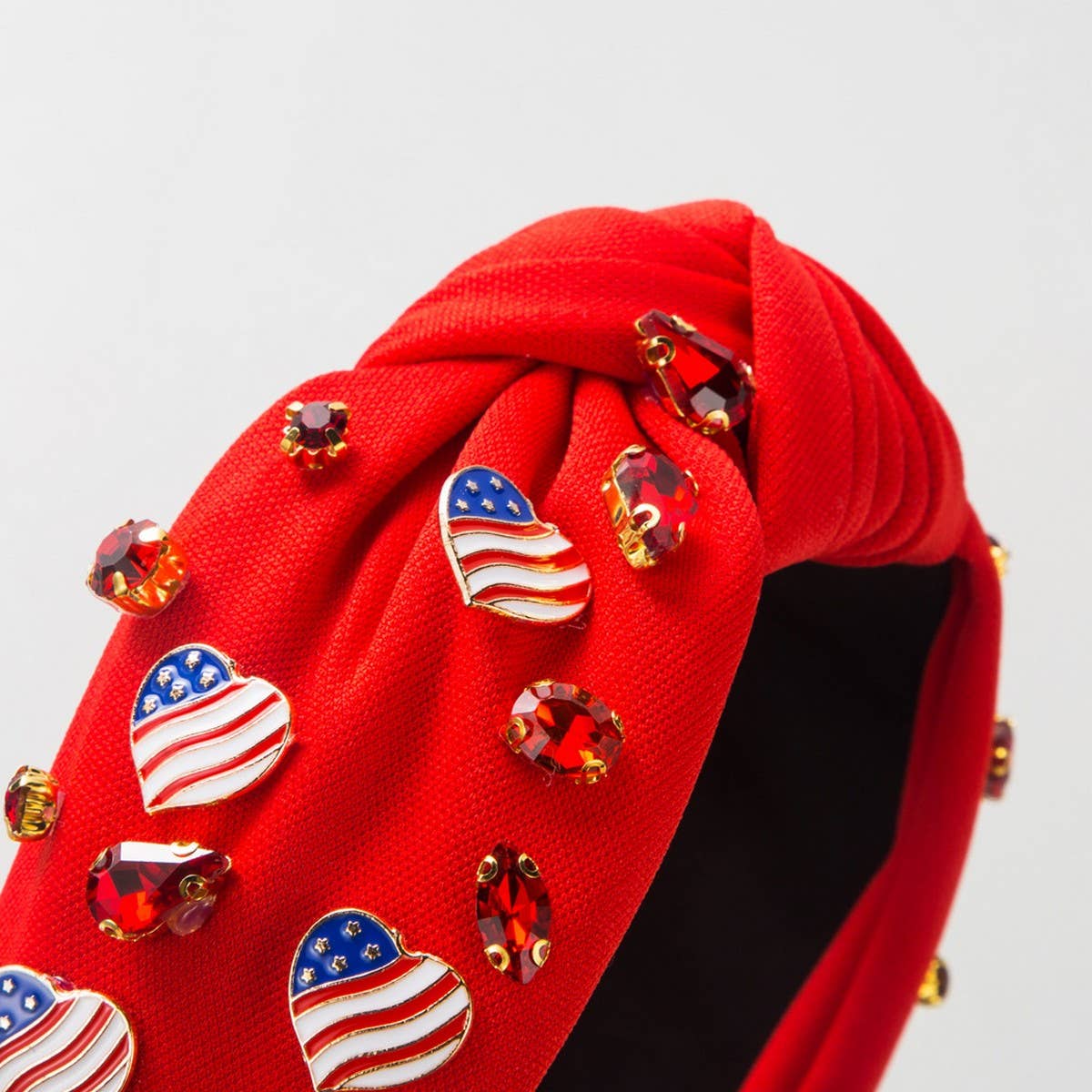 4TH OF JULY NEW LOVE FLAG PERSONALIZED HEADBAND_CWAHA1259