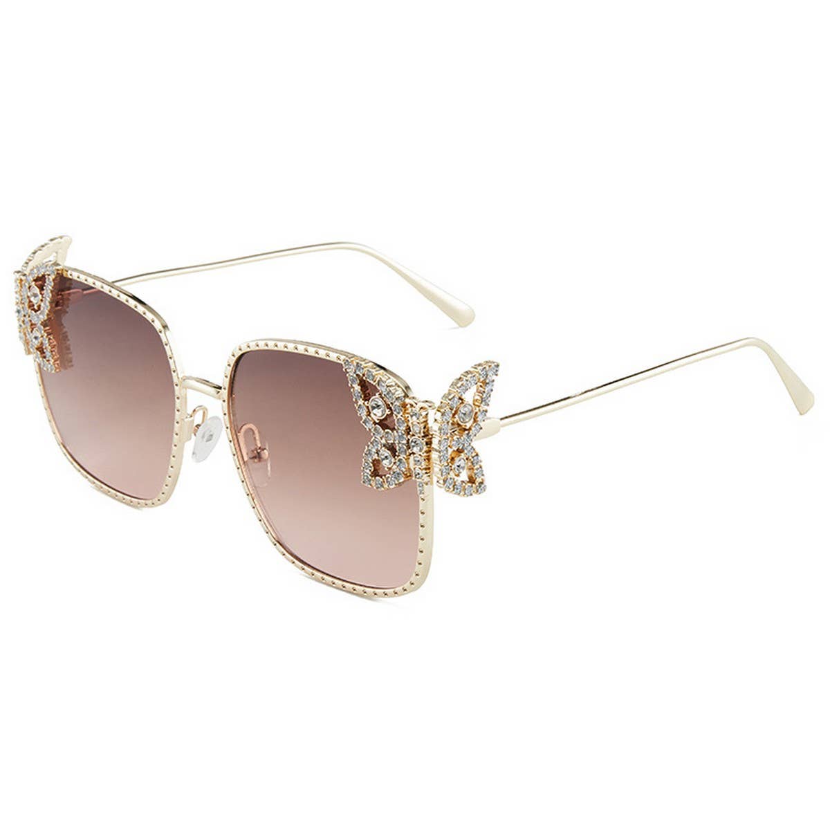 Luxury Rhinestone Butterfly Frame Sunglasses