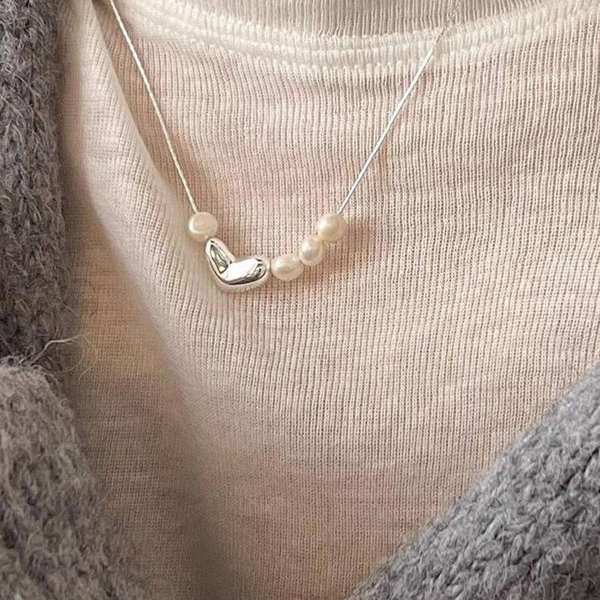 LIGHT LUXURY FRENCH HIGH END LOVE PEARL NECKLACE