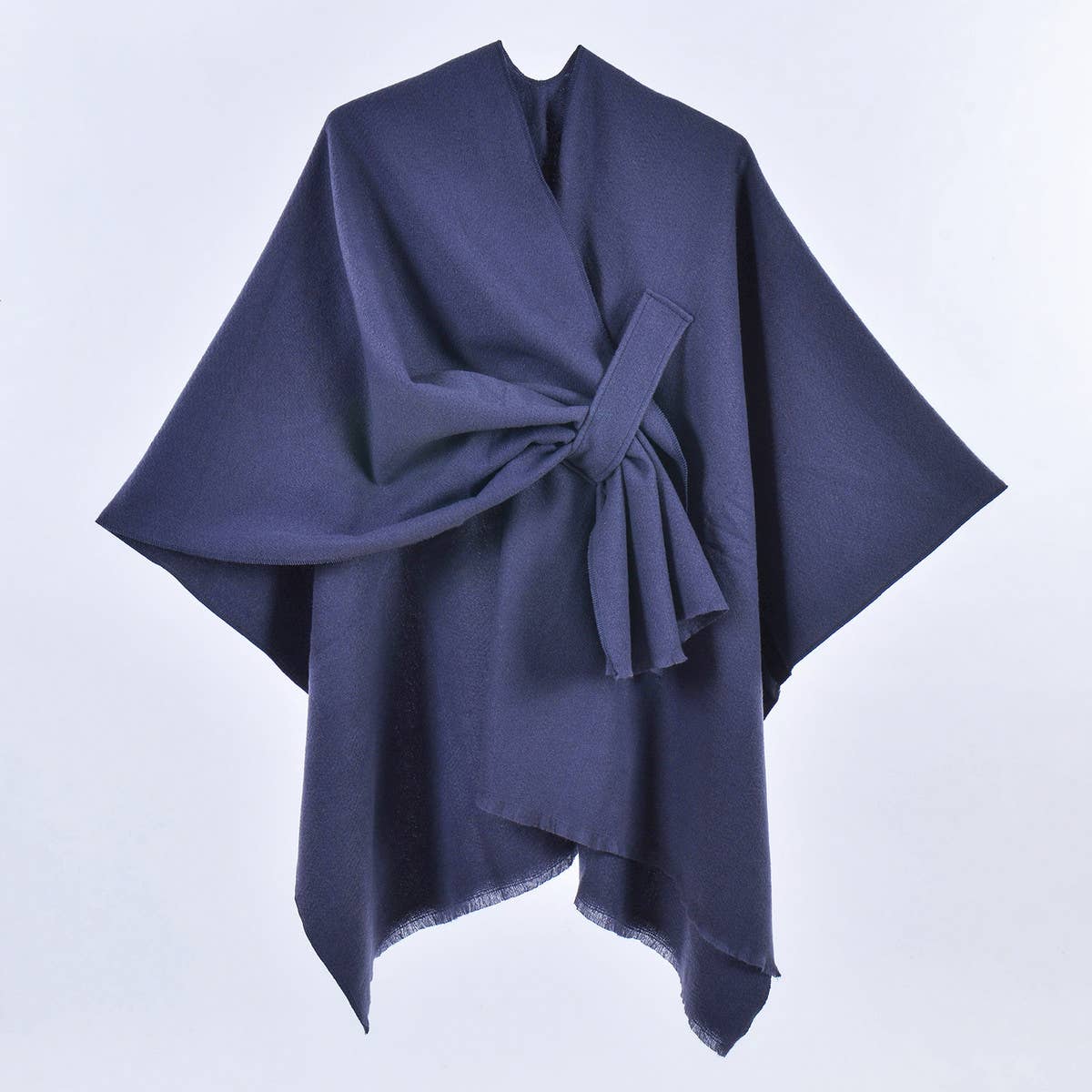 SIMPLE SOLID COLOR OBLIQUE STRAP CAPE SHAWL_CWASC0947