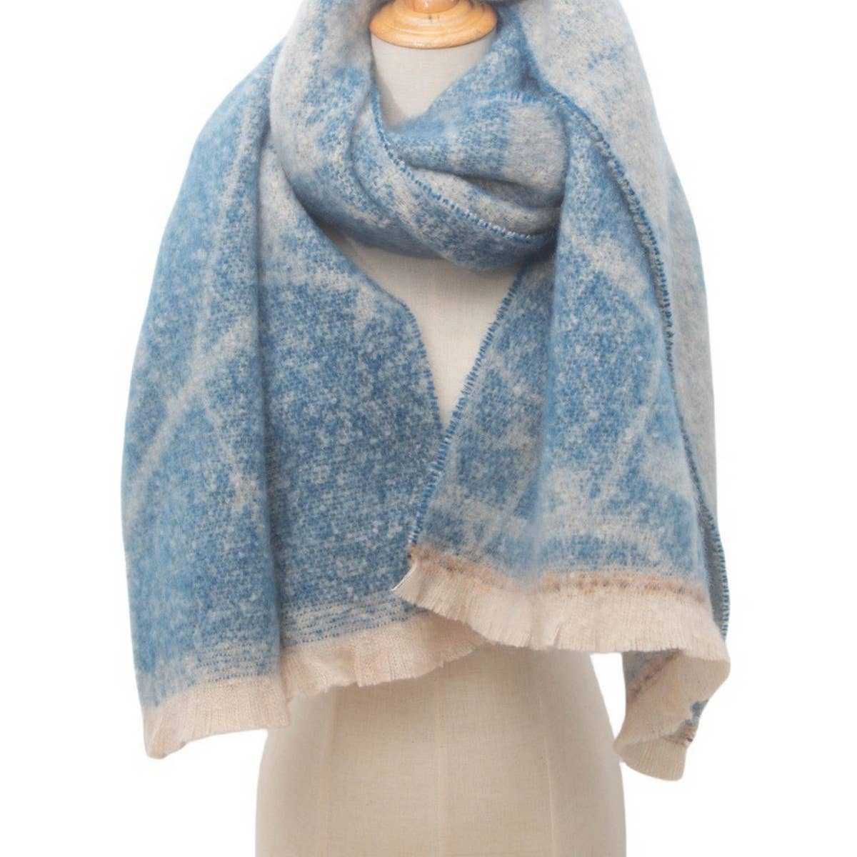 Women's Floral Jacquard Shawl Scarf