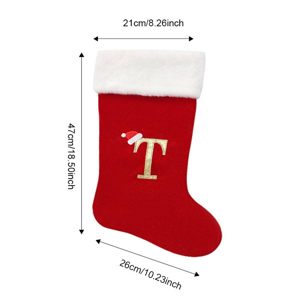 CWMM9401_CHRISTMAS TREE LETTER STOCKING DECORATION CHARM