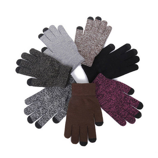 CWAG00547_OVERSIZED WINTER KNIT TOUCHSCREEN GLOVES