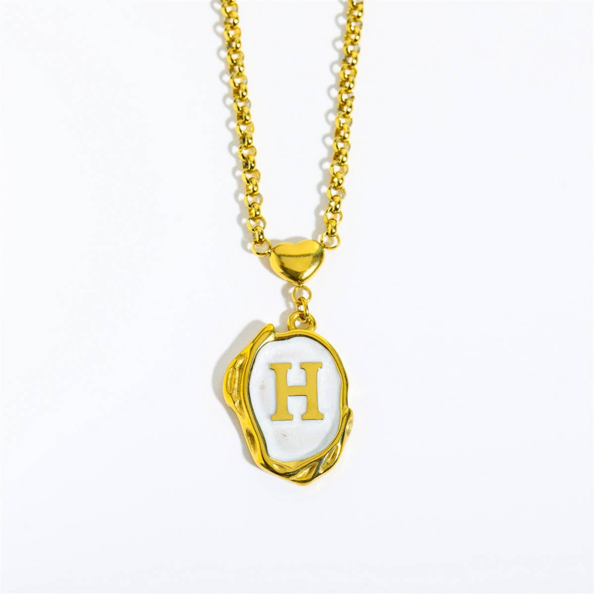 NEW 26 LETTERS OIL DROP THREE-DIMENSIONAL NECKLACE