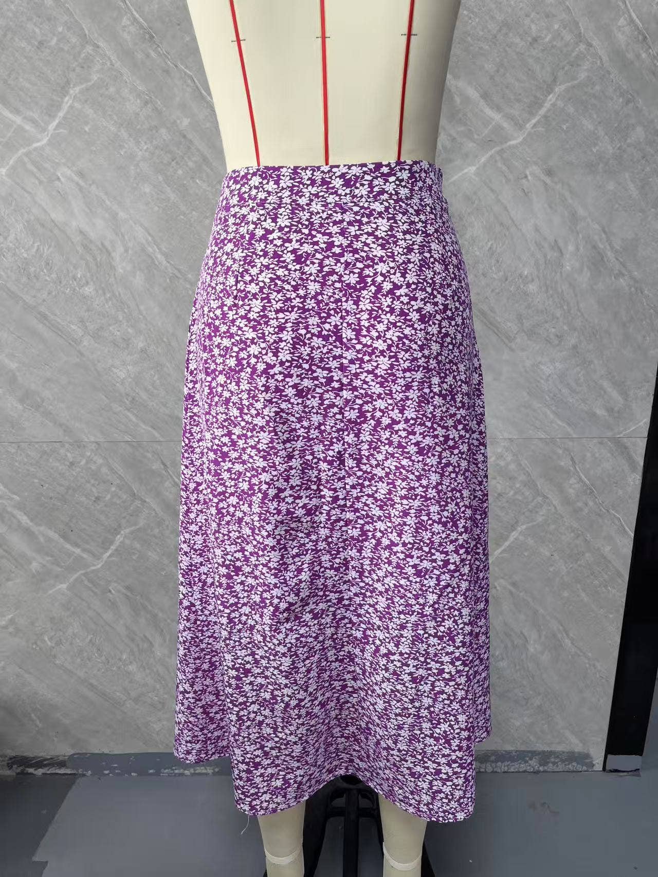 Flower of open fork A word wide skirts