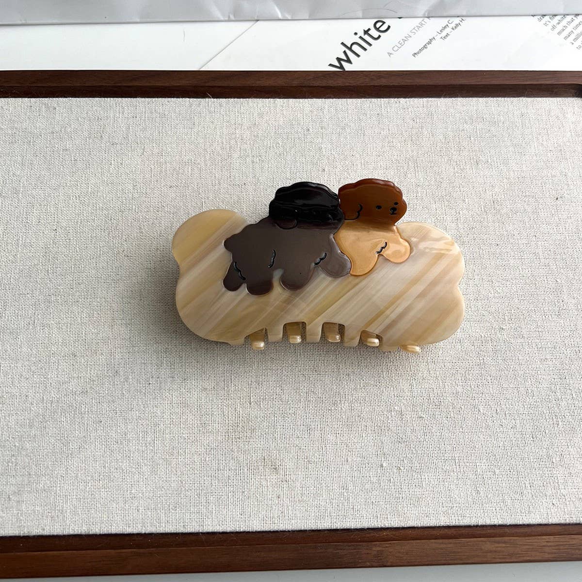Cute Dog Acetate Hair Claw Clip ? Large Size