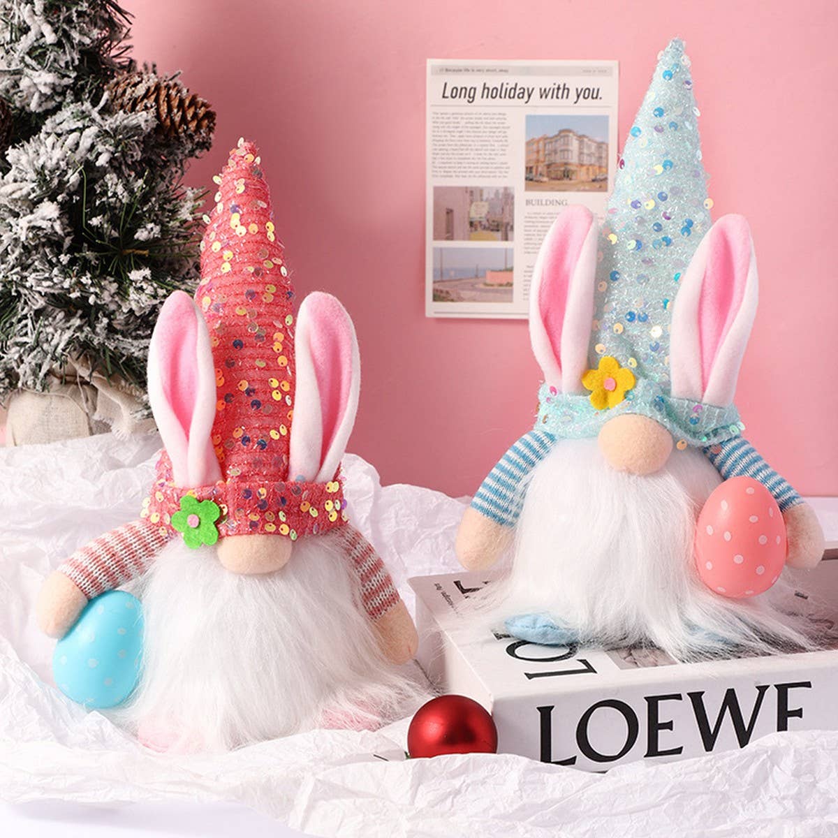 EASTER DECORATION LUMINOUS RUDOLPH ORNAMENTS
