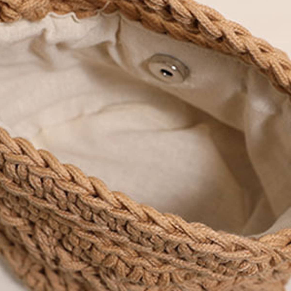 CROSSBODY HOLLOW COTTON WOVEN BAG BEACH BAG_CWAB1860