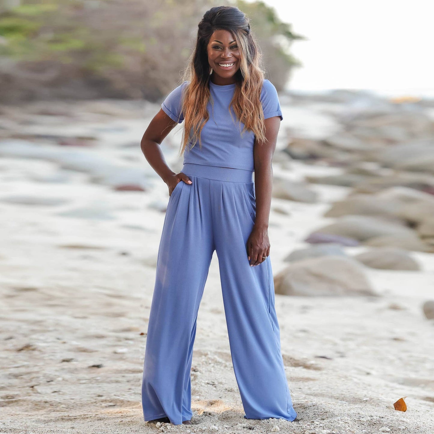 Two-piece short-sleeved T-shirt long pants set