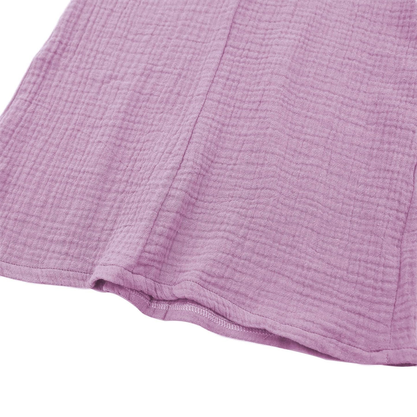 ELASTIC HIGH-WAISTED COTTON WIDE-LEG PANTS