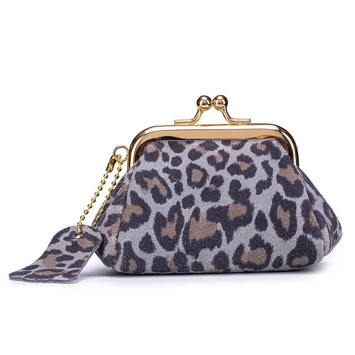 Women¡¯s Leopard Leather Wallet ? Small Coin Bag_CUAB00397
