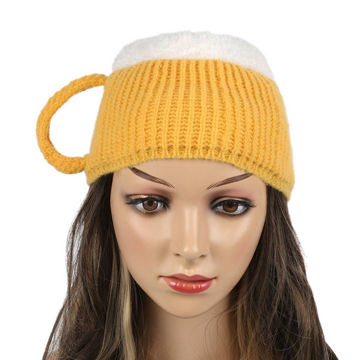 CWAHA07207_BEER MUG KNIT HAT WINTER CAP