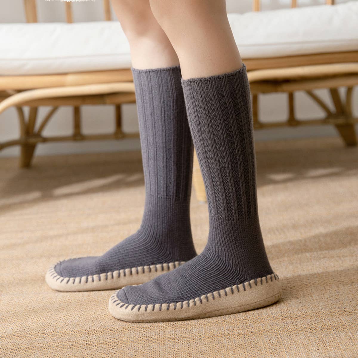 WINTER FLOOR SOCKS FUZZY INDOOR SLIPPER SHOES