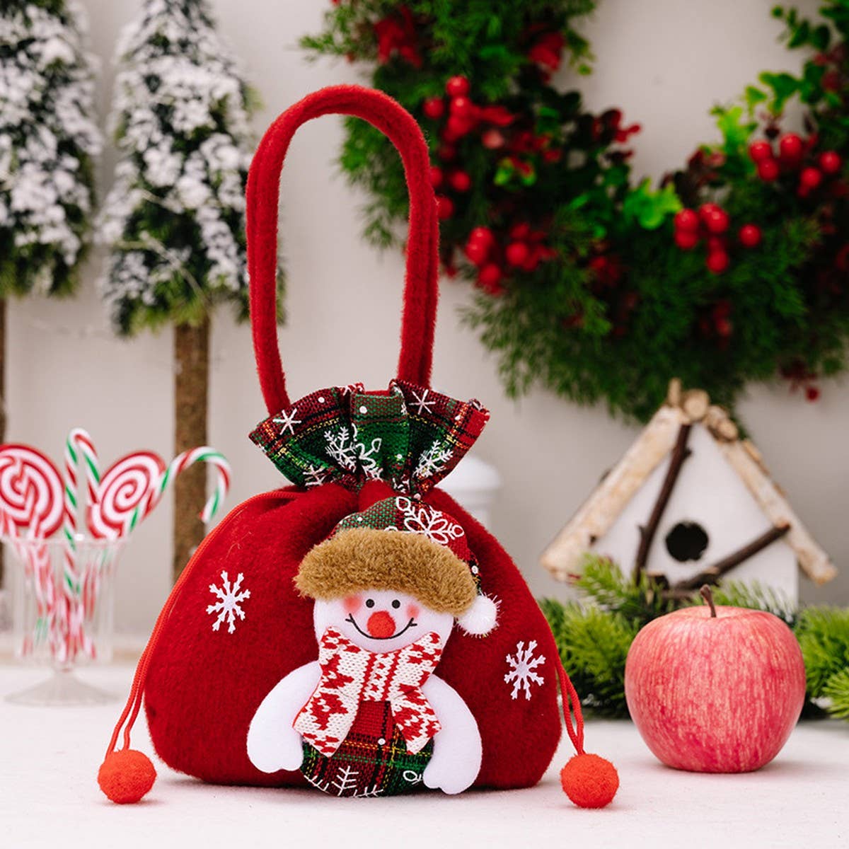 CWMM9349_CHRISTMAS CANDY CHRISTMAS EVE APPLE GIFT BAG
