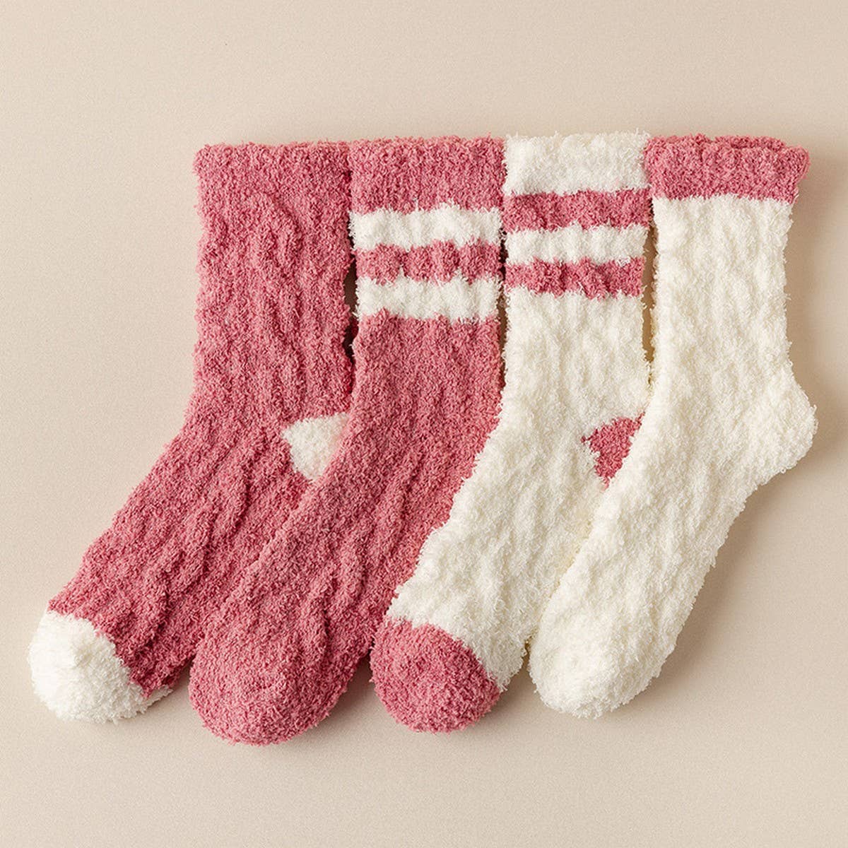 WOMEN'S THICK WARM CORAL FLEECE MID-TUBE SOCKS