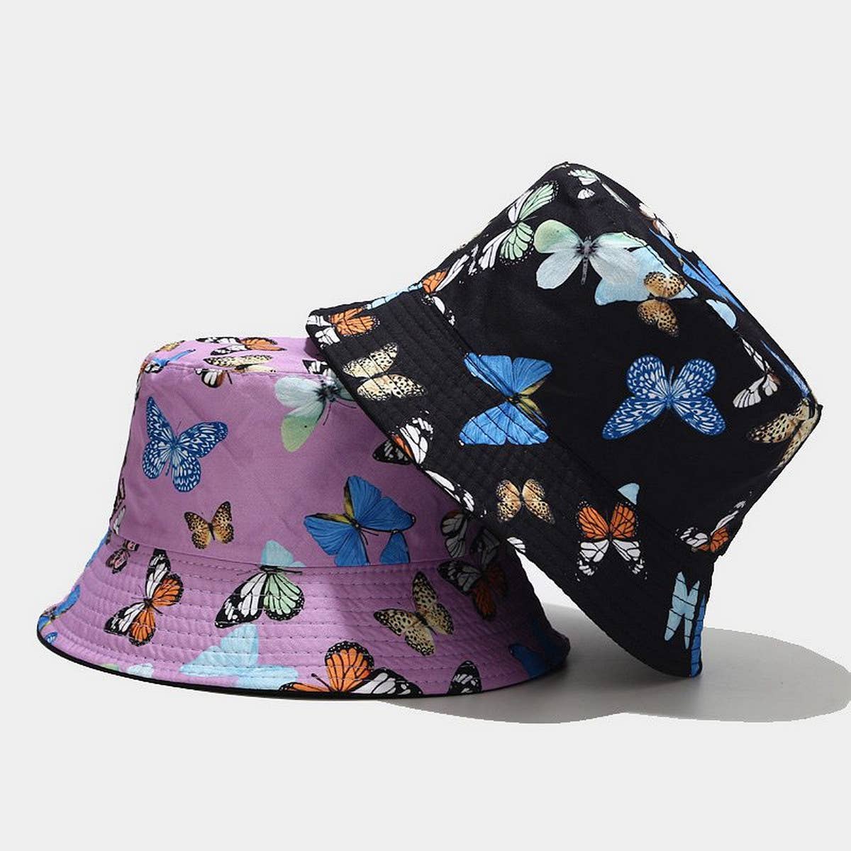 COLORFUL BUTTERFLY PATTERN BUCKET HAT_CWAH1649