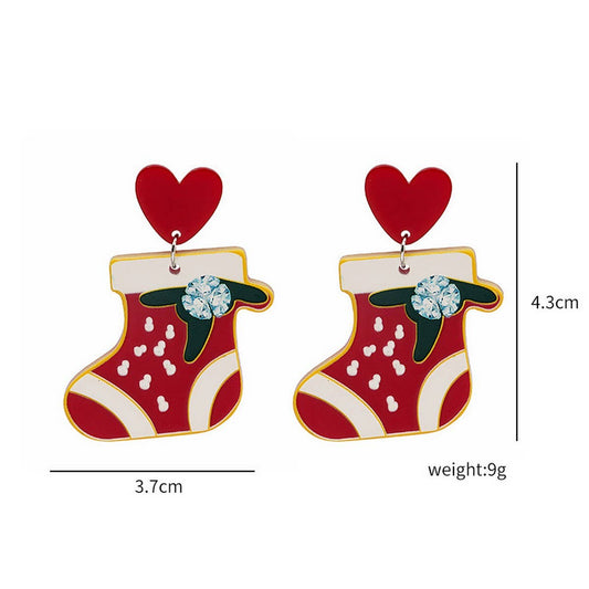 CHRISTMAS CARTOON SWEET DESIGN EARRINGS