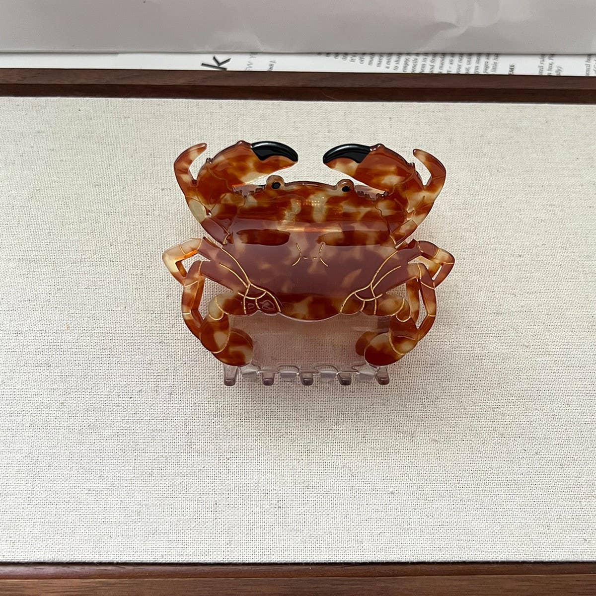 Crab Acetate Hair Claw - Cute Medium Duckbill Clip