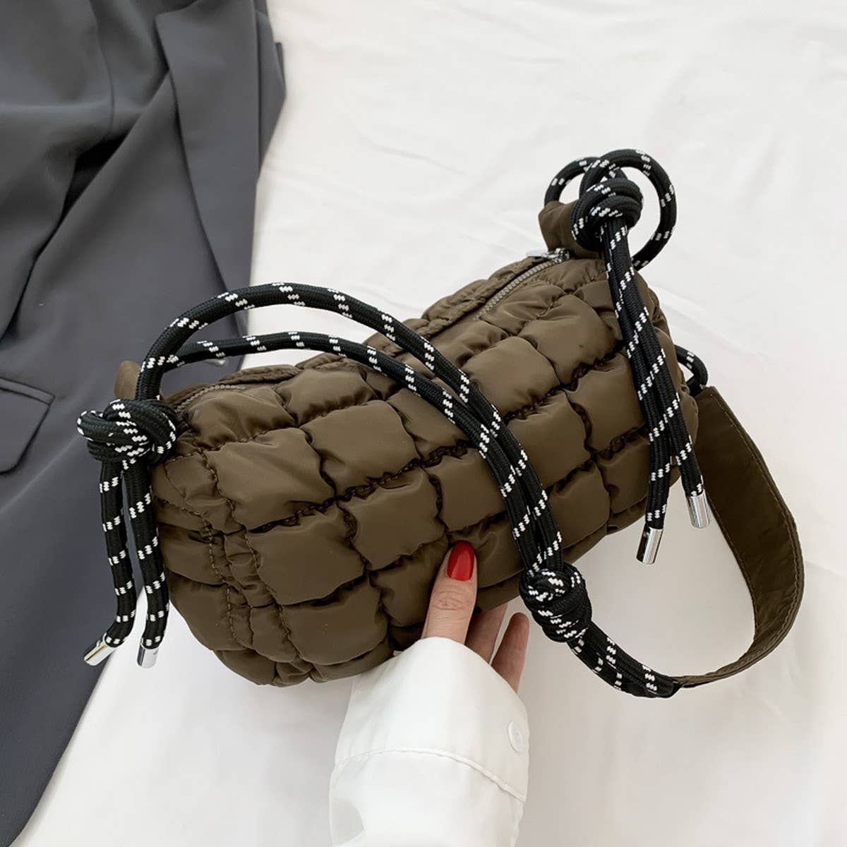 Quilted Cloud Bag Puffy Shoulder Crossbody Tote_cy6086-016