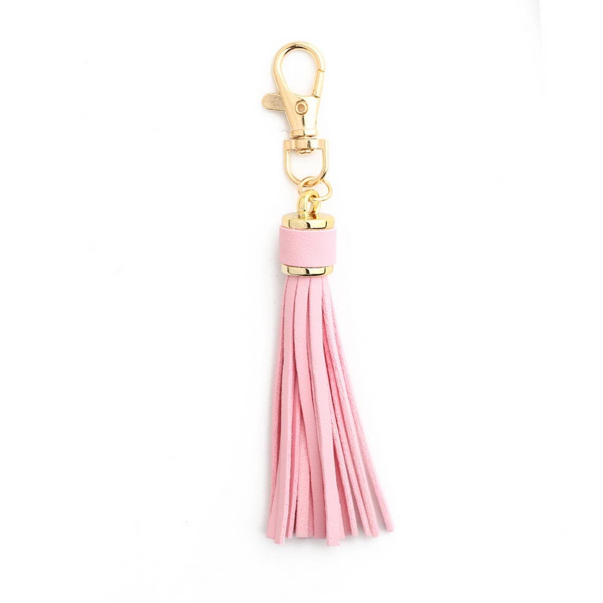 Leather Fringe Keychain, PU Tassel Bag Charm_CWAB5008