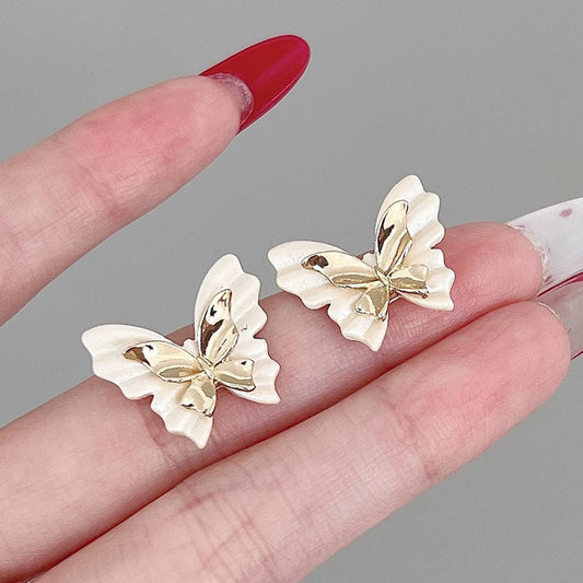 EXQUISITE DOUBLE LAYER BUTTERFLY EARRINGS_CWAJE2038