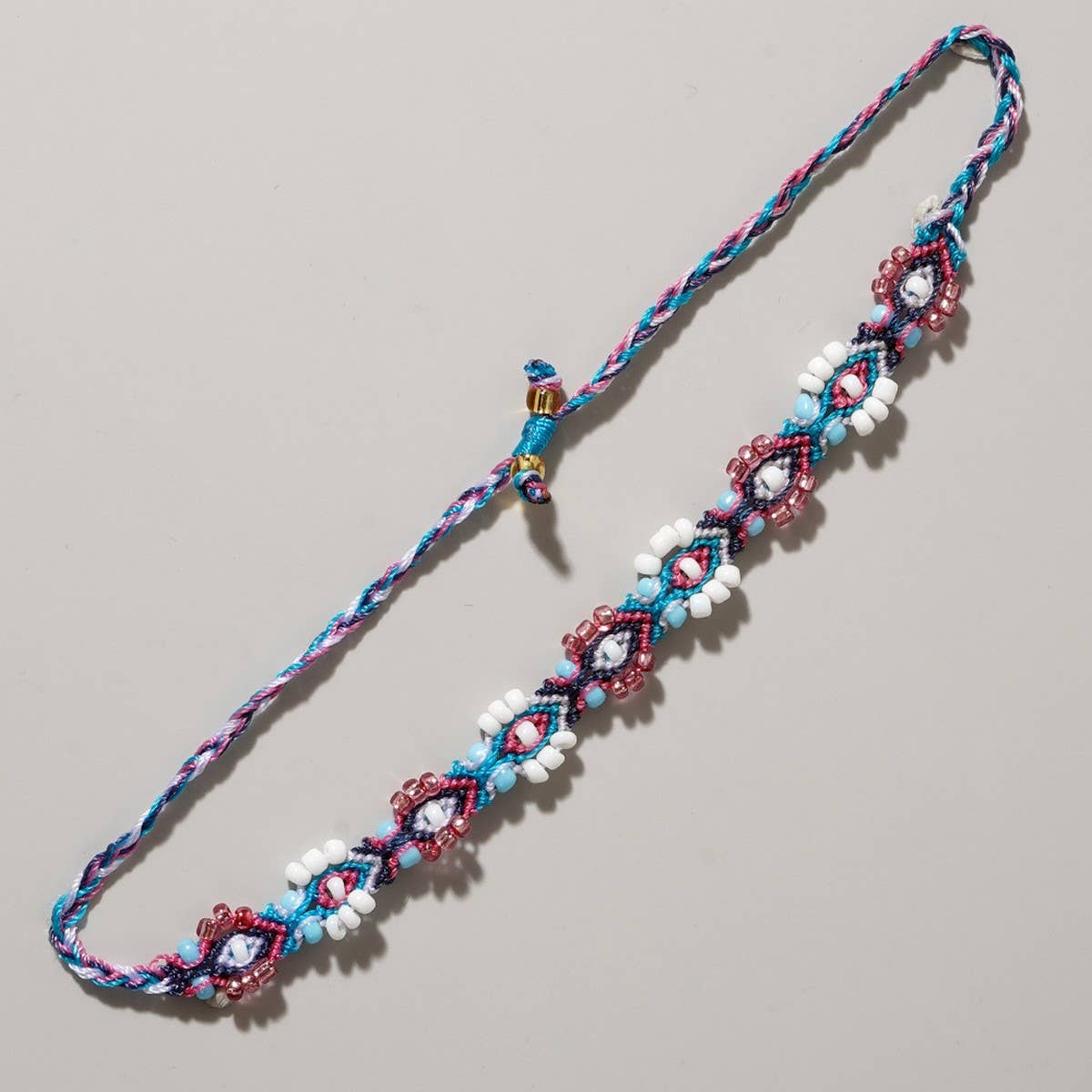 COLORFUL FLOWER RICE BEADS HANDMADE BEADED BRACELET