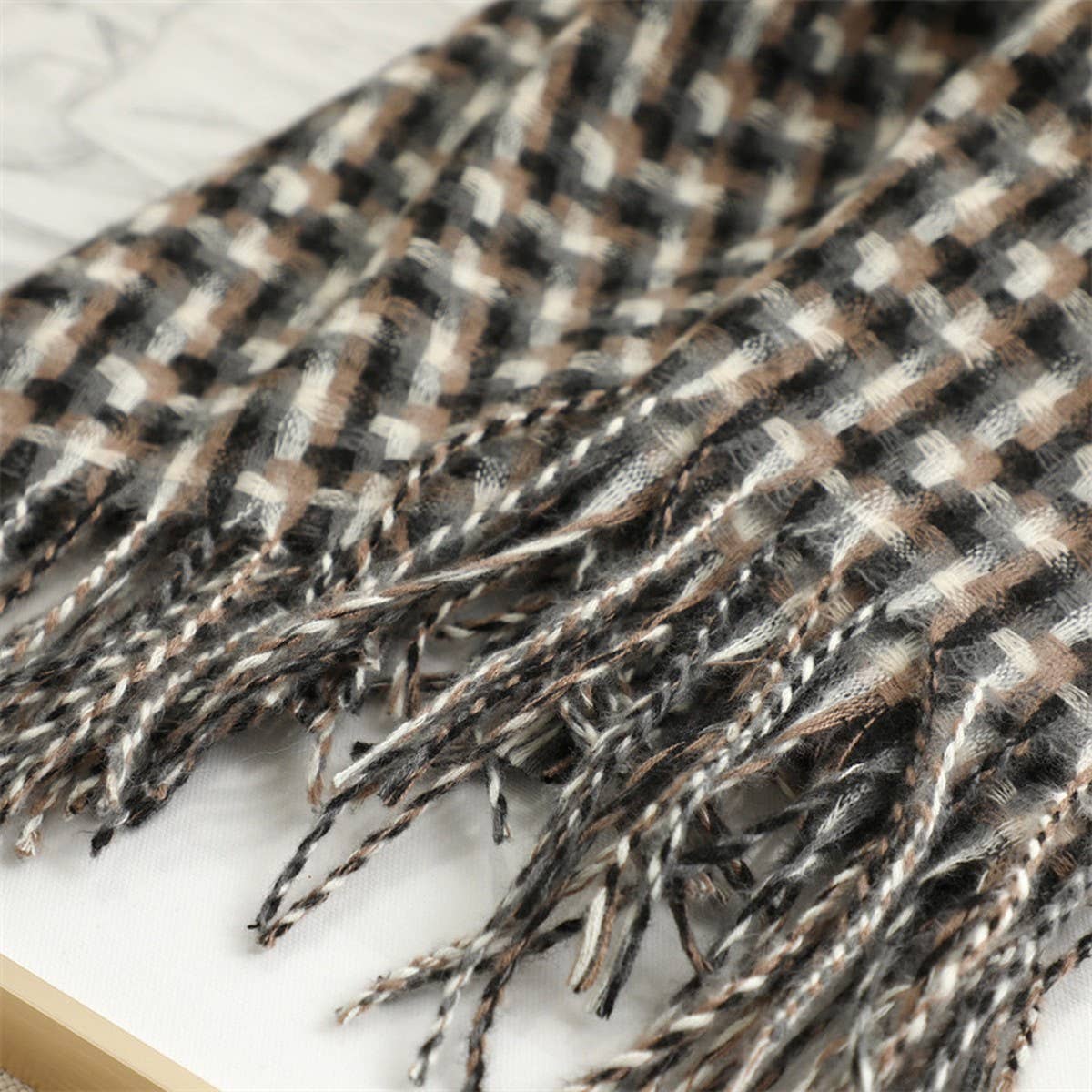 NEW RETRO BRITISH PLAID WARM SCARF