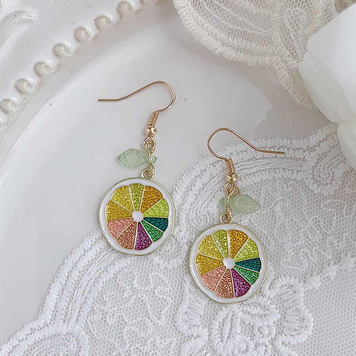 CUTE FRESH AND SWEET LEMON EARRINGS