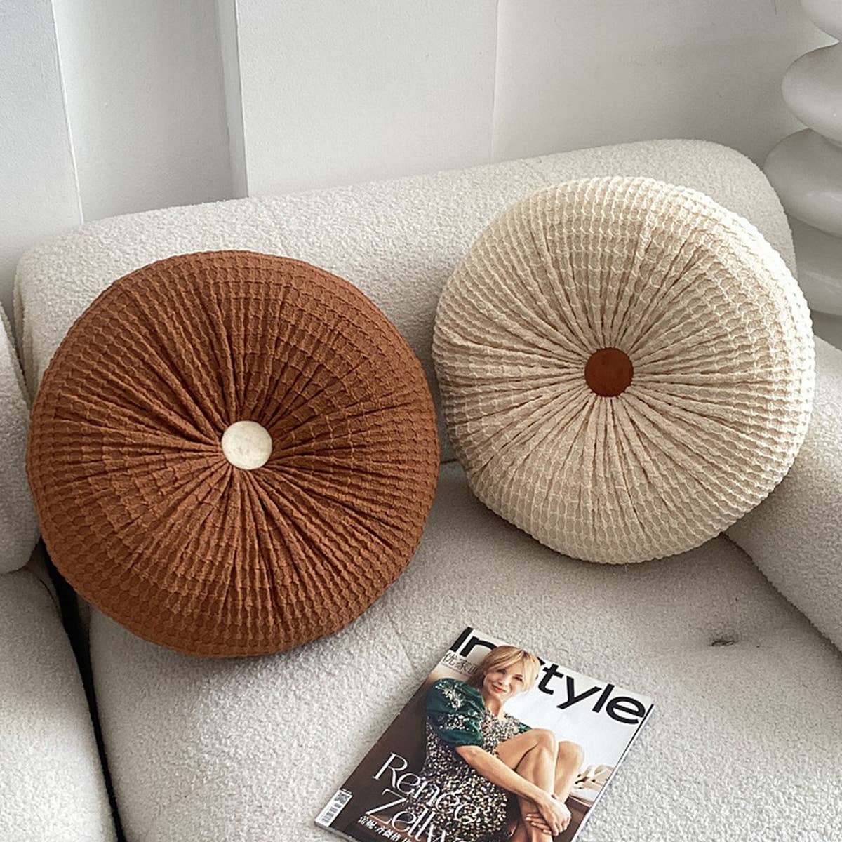 SOLID COLOR CIRCULAR PILLOW CUSHION_CWMM0852