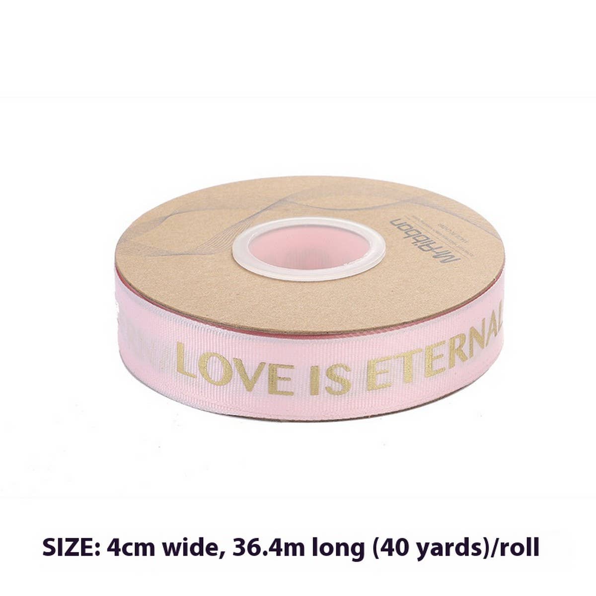 GOLD STAMPED THREADED RIBBON DIY BOW RIBBON