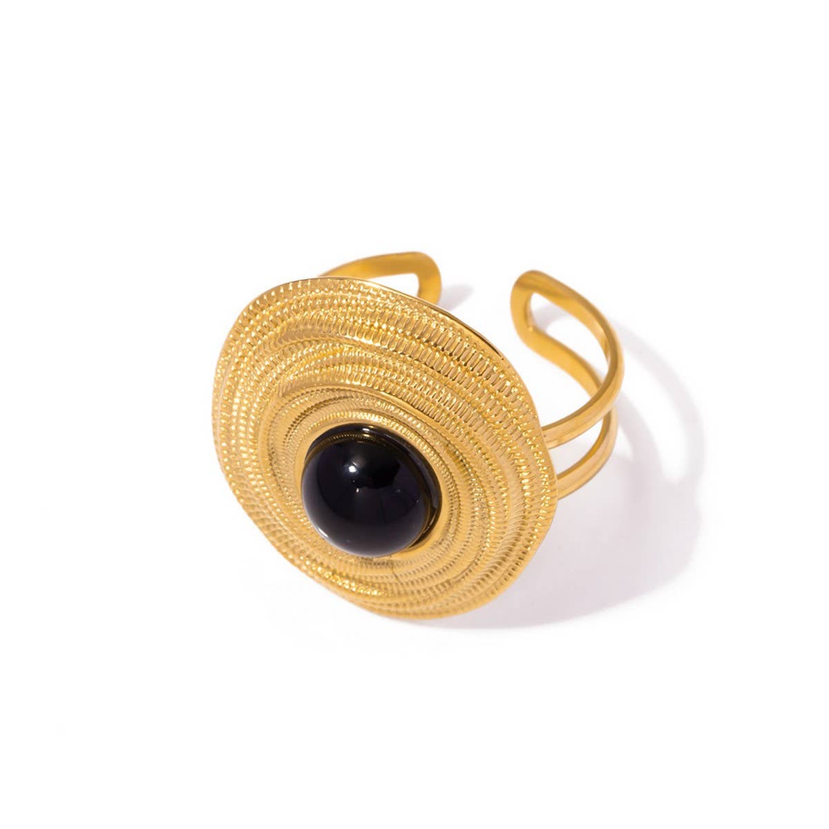 RETRO LIGHT LUXURY TRENDY DEVIL'S EYE COIL RING_CWAJE1382