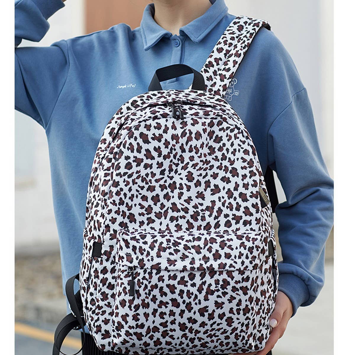 Backpacks for School ??Stylish Leopard Laptop Bag_CWAB5513