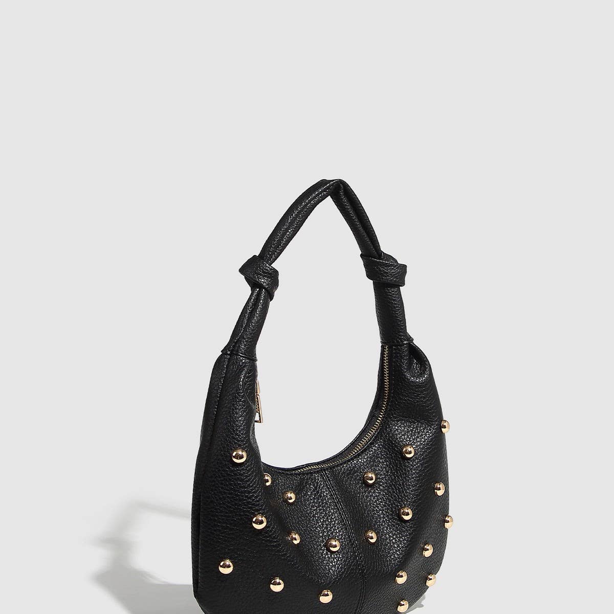 Metallic Studded  Shoulder Bag for Women_CWAB5680