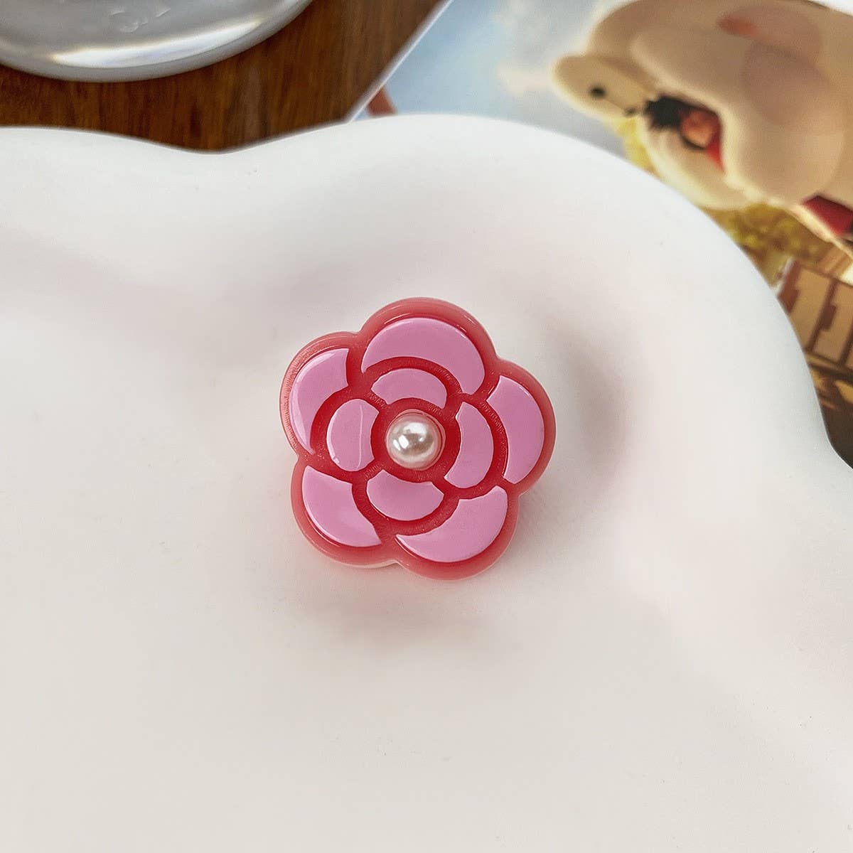 Luxury Hair Clip - Hepburn Camellia Mini Claw_CWAHA0729