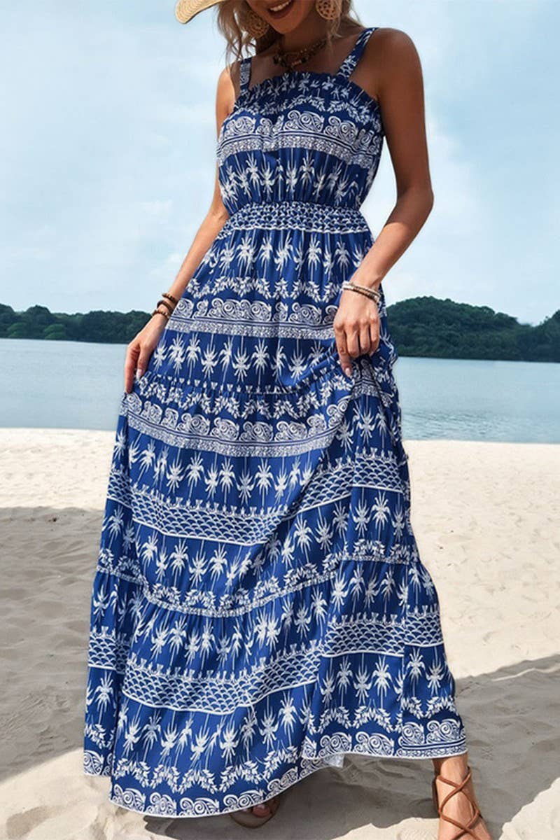 CWDMD4681_SUMMER SUSPENDER TUBE TOP HIGH WAIST DRESS