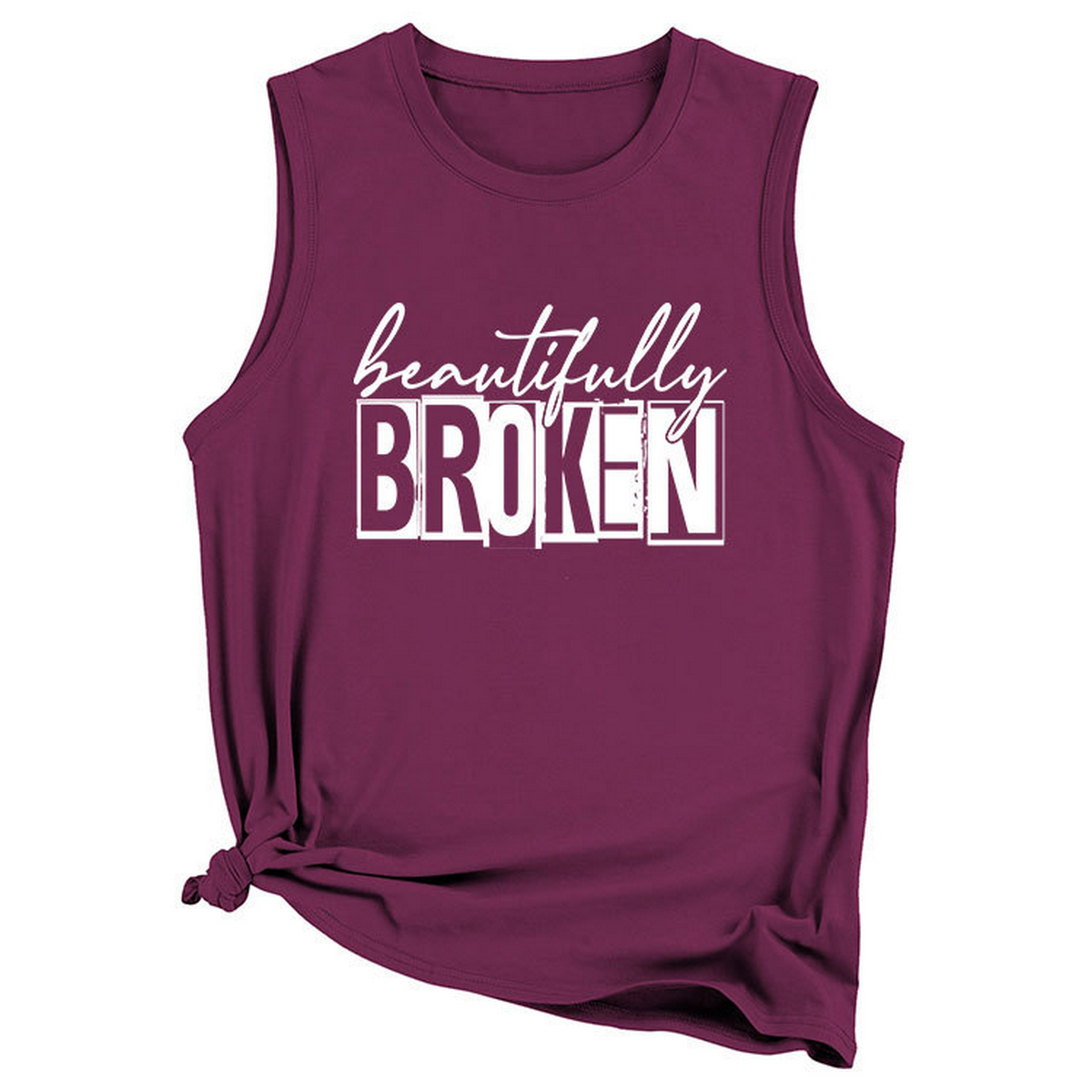 Women??¢s Casual Plus Size Tank Top, Loose Fit_CWTTSL0422