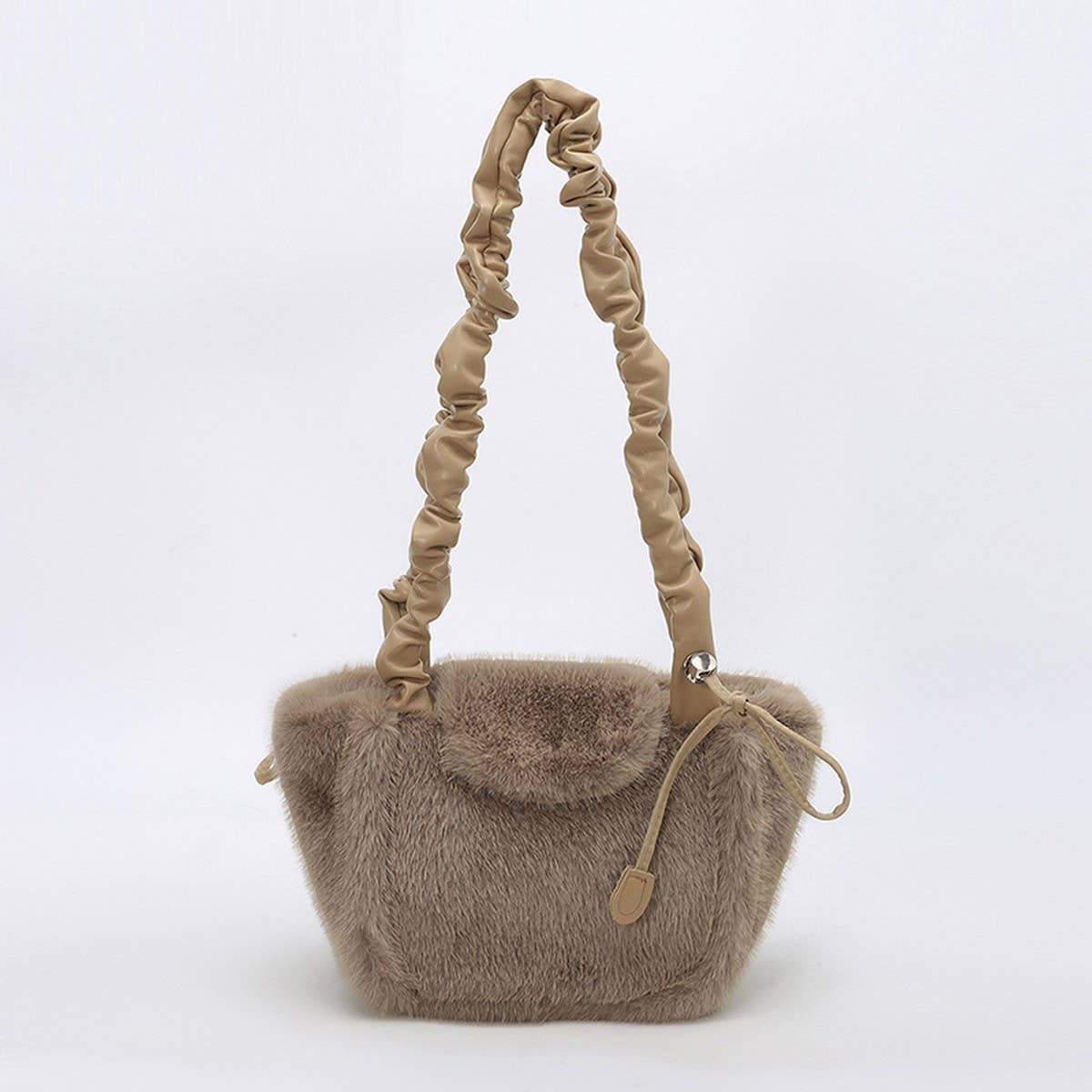 Elegant Fluffy Plush Handbag for Women_CUAB00545