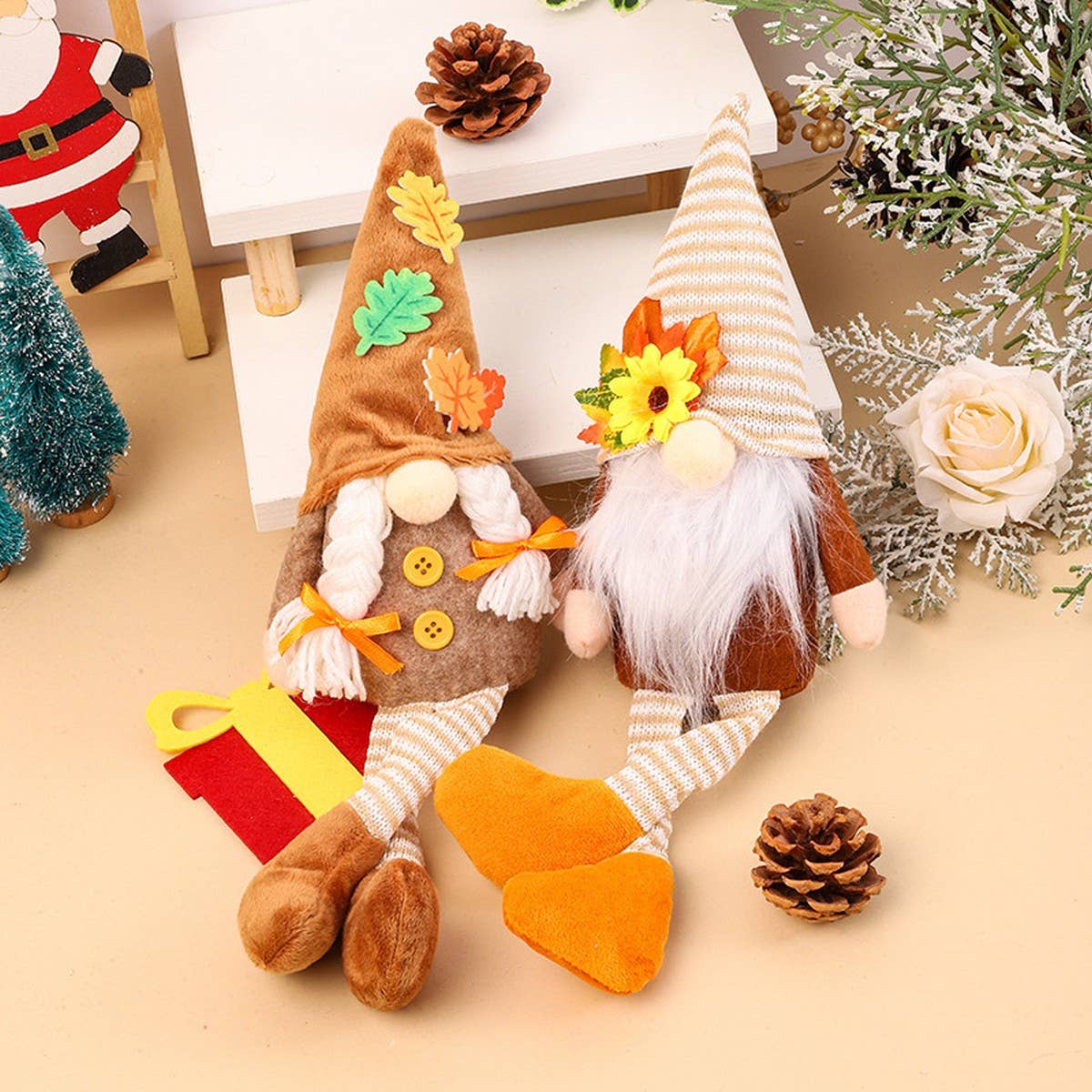 THANKSGIVING RUDOLPH DWARF DOLL FIGURINE PENDANT