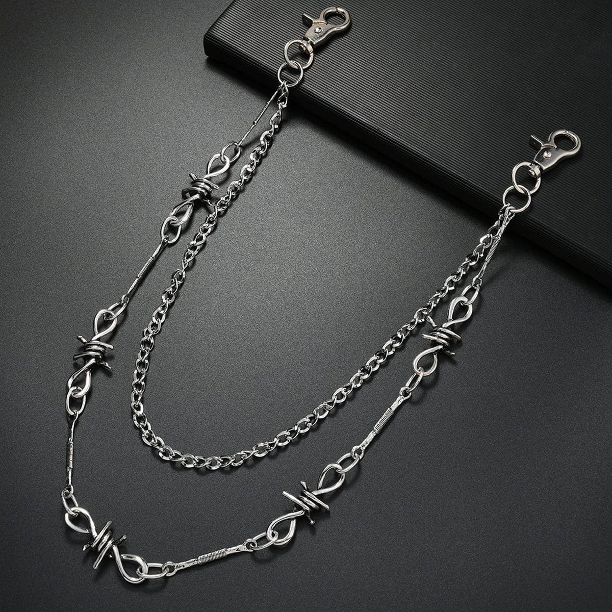 COOL PUNK STYLE MULTI-LAYERED SPIKED PANTS CHAIN