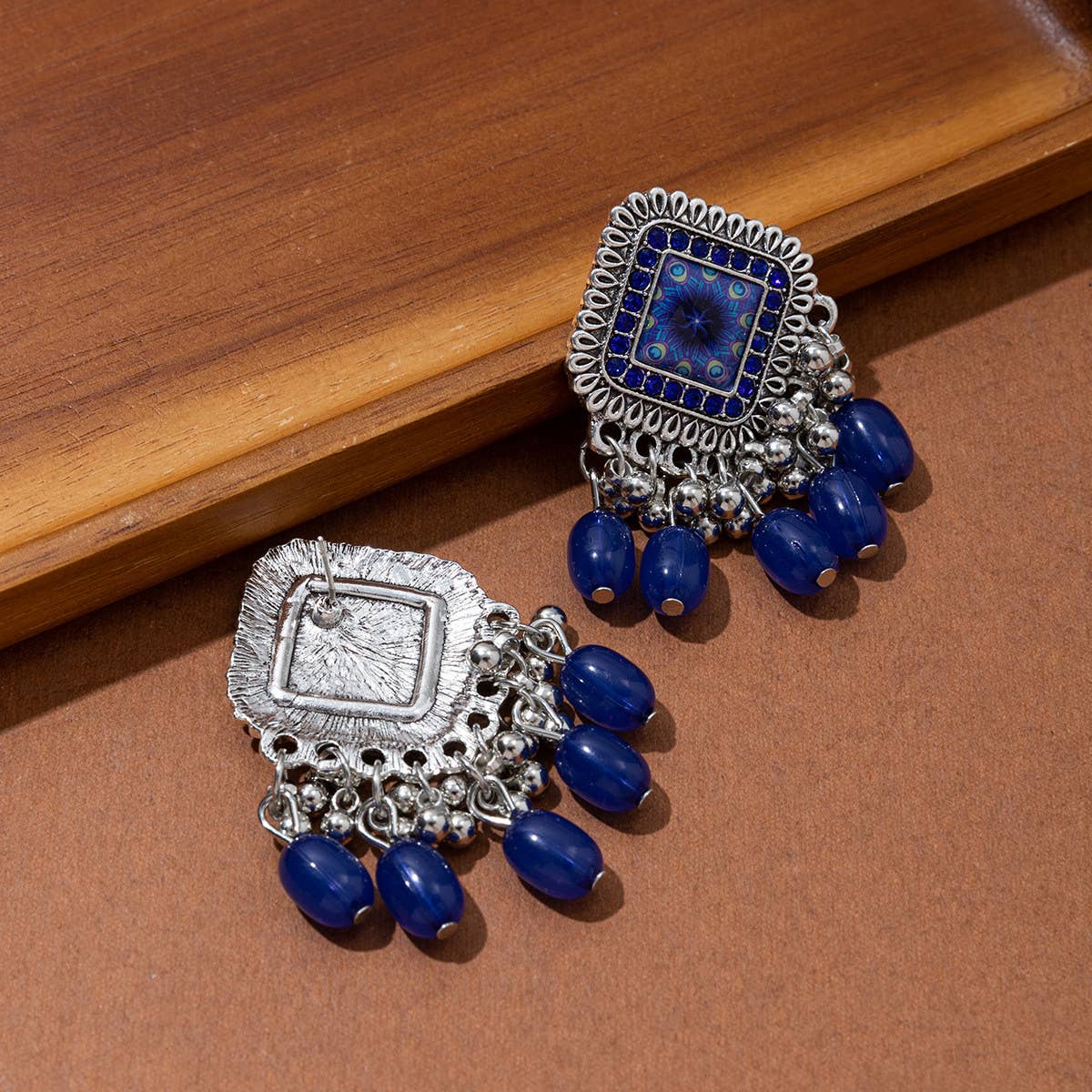 VINTAGE BELL TASSEL PENDANT EARRINGS