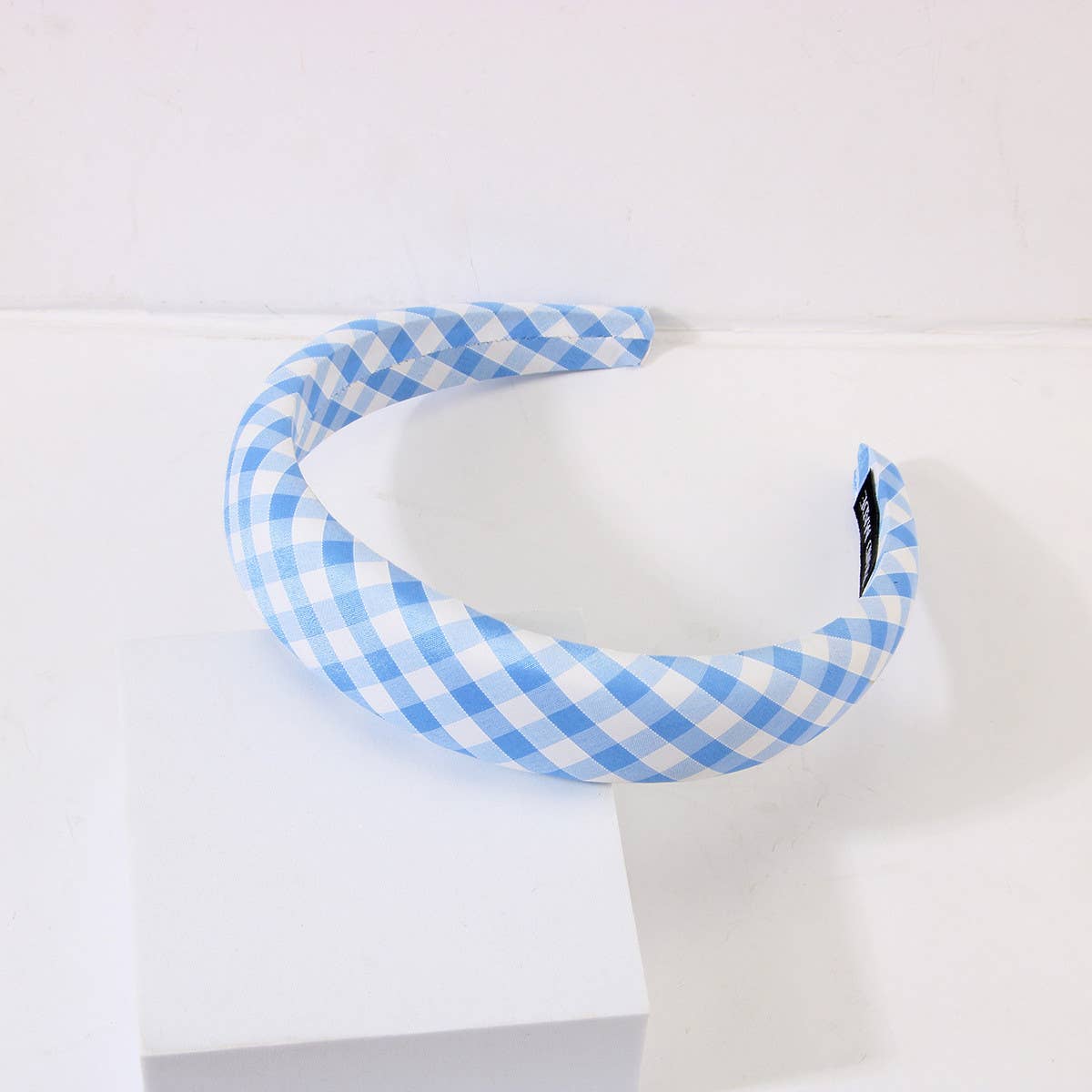 WOMEN FASHION PLAID WIDE-BRIMMED HEADBAND_CWAHA0476