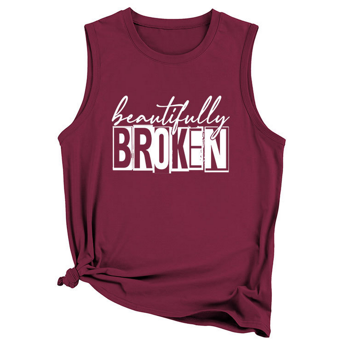 Women??¢s Casual Plus Size Tank Top, Loose Fit_CWTTSL0422